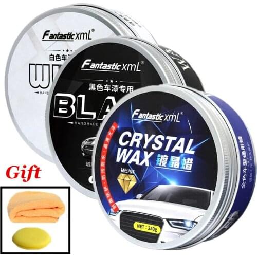 Car Wax Crystal Plating Set Hard Glossy Wax Layer Paint Care Coating Tiny Scratch Repair Maintenance Sponge Towel Car Polish