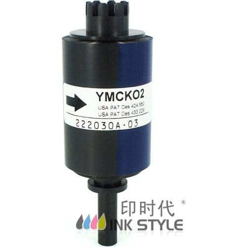 Pack of 2pcs Compatible Nisca NGYMCKO2 Color Ribbon 250prints for PR5100 PR5200 PR5300 PR5310 Card Printer PR50023KO2