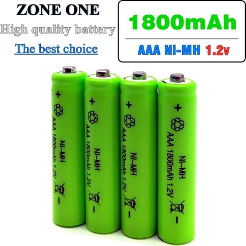 8/10/12/16Pcs/lot high-quality aaa 1800mAh NI-MH 1.2V rechargeable battery, For alarm clock, remote control