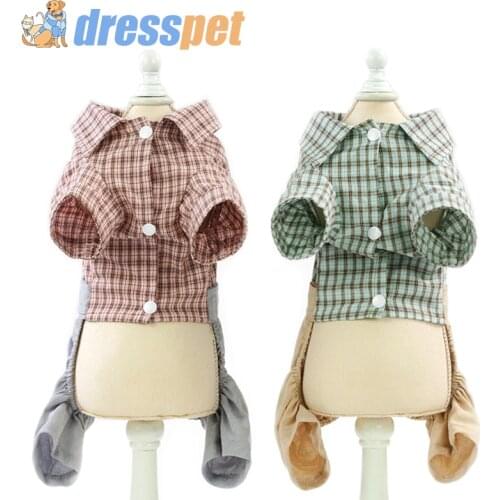 DRESSPET Pet Dog Clothing Coat Jumpsuit puppy Dress Apparel Costume Gentleman Fashion Spring Autumn clothes for small -XXL Dog