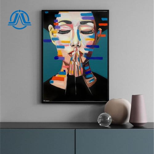 Portrait Art Canvas Painting Colourful Posters And Prints Nordic Style Wall Art Modern Picture For Living Room On The Wall Decor