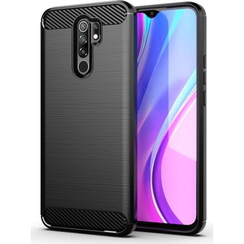 FOR XIAOMI Renmi 9 8 7 6 5 A PRO 9i 9AT 9C 9 Prime 4X 10X Brushed Texture Phone Case Shockproof Cover Carbon Fiber Luxury Case