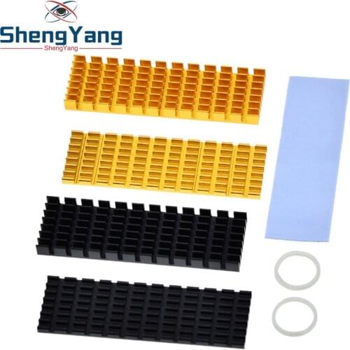 Heatsink Heat Dissipation Radiator M.2 Cooling Heat Sink Heat Thermal Pads for M.2 NGFF 2280 PCI-E NVME SSD