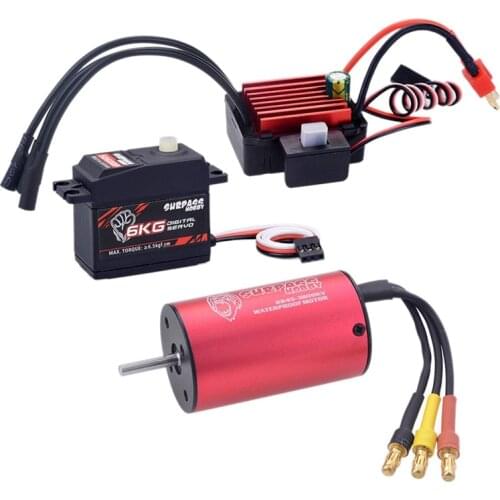 SURPASS HOBBY 2845 3800KV Brushless Motor + 35A ESC + S0600P 6KG Servo for Rc Traxxas HSP Buggy Off Road 1/12 RC Car
