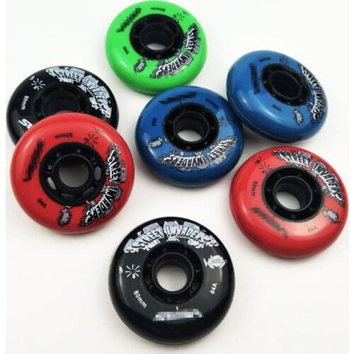 84A Street Invaders Skating SEBA Wheel 80 76 72MM Patines Tire For Roller FSK Inline Skates Wheel for SEBA HV 4 Pieces/lot