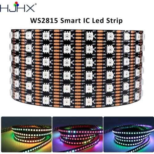 WS2815 Led Strip Dc12V WS2812B Ws2813 Rope Light 5050RGB Individually Addressable Lights Dual Signal 1m 2m 3m 4m 5m 30 60 144LED
