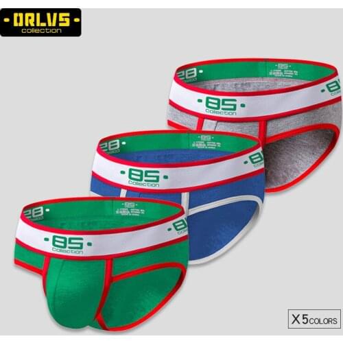 BS briefs cotton mens low-waist briefs fashion youth students breathable stretch U-shaped underwear youpin