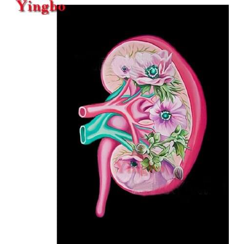 Home Decoration,Diamond Embroidery Heart Human Organs Medical Anatomy,5D,Diamond painting diamond pictures,5d cross stitch