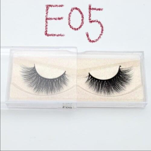 Visofree Eyelashes 100%handmade lashes Full Strip Soft False Eyelashes 1pair glitter packing Makeup long sexy 3D Mink Lashes E05