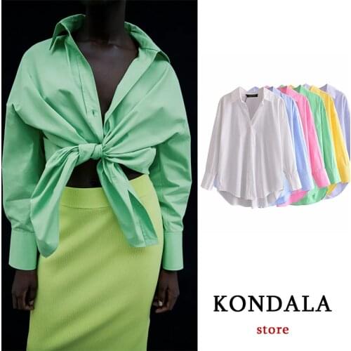 Women Chic Green Oversized Long Shirts Za 2021 V Neck Solid Streetwear Pink Shirts Long Sleeve Summer Blouses Casual Mujer Tops