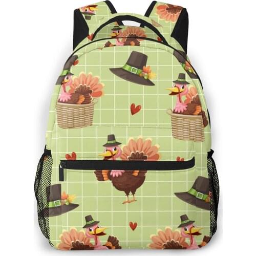 2021 Backpack Women Shoulder Bag Turkey Hat Basket Heart Fashion School Bag For Teenage Girl Backpacks Travel Bag
