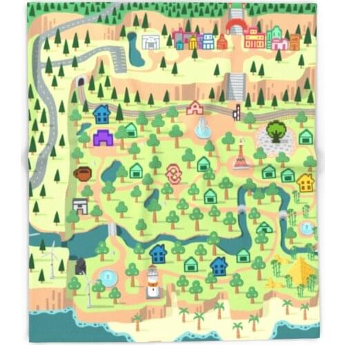 Animal Crossing Blanket Warm Flannel Cartoon Travel Soft Blankets Throws for Living Room Sofa