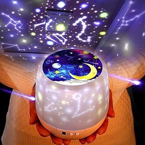 ZK20 Night Lights for Kids Multifunctional Night Light Moon Star Projector Lamp for Decorating Christmas Best Gift for Birthday