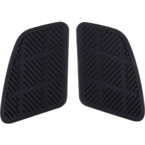 1 Pair Motorcycle Rubber Oil Gas Fuel Tank Traction Side Pads Protector Sticker Decal Fit for All Most Motorcycles Motorbike