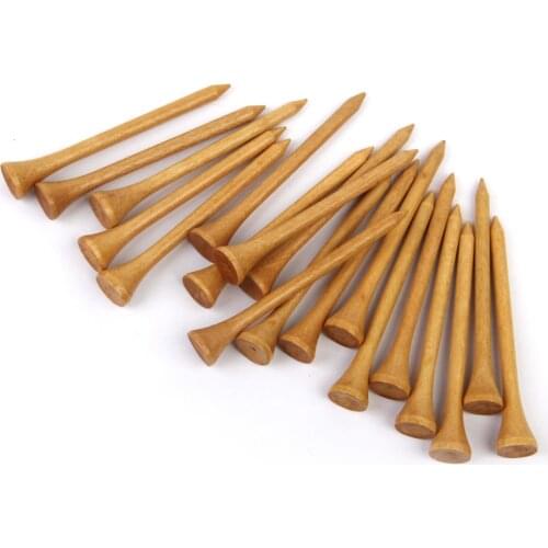 100PC 54-83mm 2 1/8''-3 1/4'' Wood Cushion Top Golf Tees Tee Golfer Gift Aid
