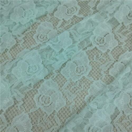 150cm MR1123 Trade assurance green polyester lace fabric in high quality