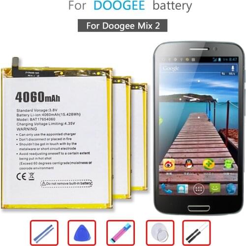 BAT17654060 4060mAh Battery For Doogee Mix 2 Mix2 Mobile Phone Li-ion Bateria