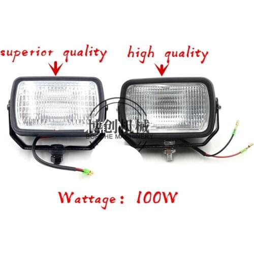 Free shipping for yangma 40 55 25 20 100 80 75 65 Headlights Working headlights Cab headlights Excavator accessories