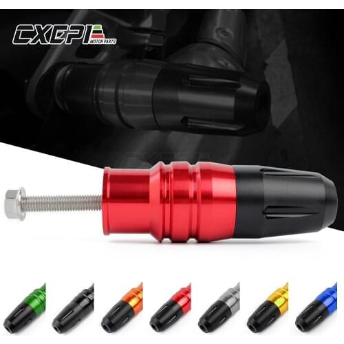 For YAMAHA MT-03 MT03 MT 03 Motorcycle Accessories CNC Frame Crash Pads Exhaust Sliders Crash Protector With logo