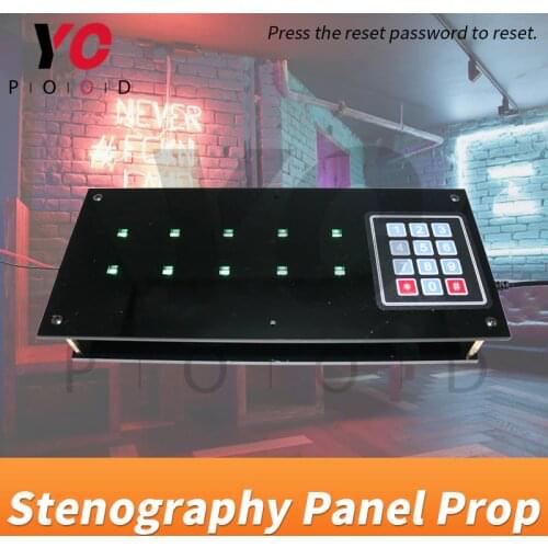 Stenography Panel Prop Countdown Panel YOPOOD Escape Room Remember the order that light flashes then input the password to open