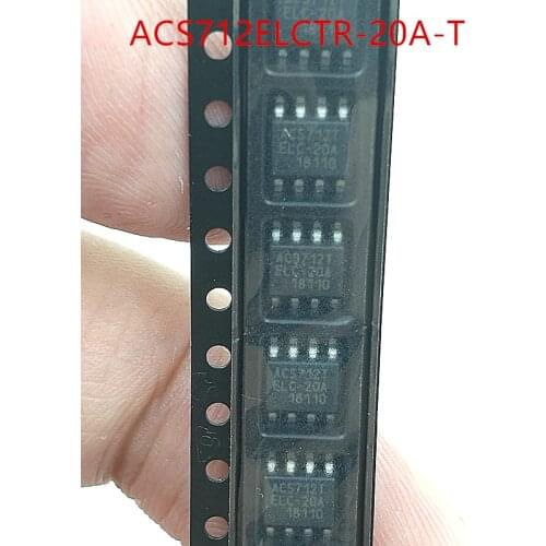 ACS712-20A ACS712 712 ACS712ELCTR-20A-T CS712ELCTR-20A CS712-20A SENSOR CURRENT HALL 20A AC/DC SOP-8 new