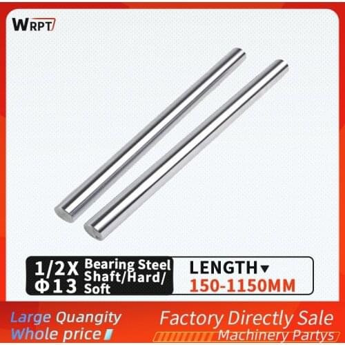 Linear guide rail optical axis chrome-plated rod processing high-precision cylindrical 1/2PCSφ13 polishing rod L = 150MM-1150MM