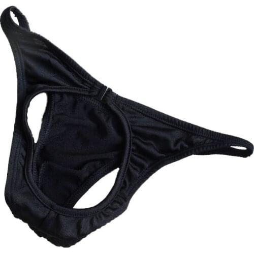 Mens low waist sexy underwear with buckle male buttocks briefs panties