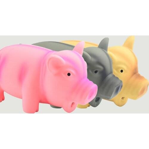 Pet Dog Latex Bite Chew Toys Cute Piggy Pet Cats Dogs Molar Toys Pet Toy Supplies For Small Dogs