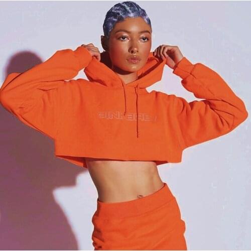 Sexy Reflective Letters Hoodies Crop Tops Fluorescence PINK Print Short Mini Skinny Skirt Nightclub 2 Two Piece Sets Women SETS