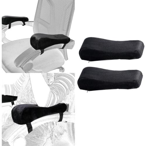 Chair Armrest Pads and Memory Foam Elbow Pillow for Forearm Pressure Relief,Universal Chair Arm Cover,2 Piece Set