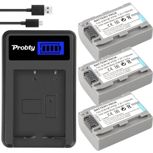 NP-FP50 Battery + Charger for Sony DCR-HC30 70E 80E NP-FP30 NP-FP60 NP-FP70 23E 24 24E 30 30E 32 32E 35 35E 39 39E