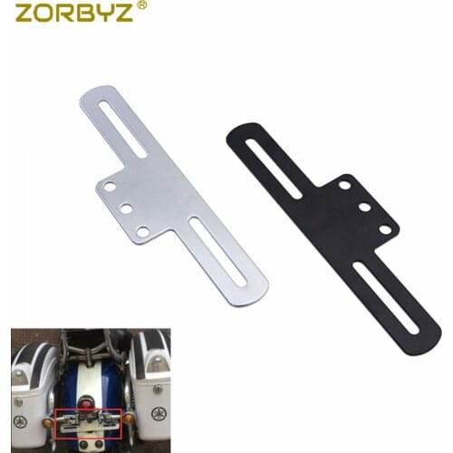 ZORBYZ Motorcycle Universal License Plate Holder Support Rear Tail Light Bracket Mount Holder