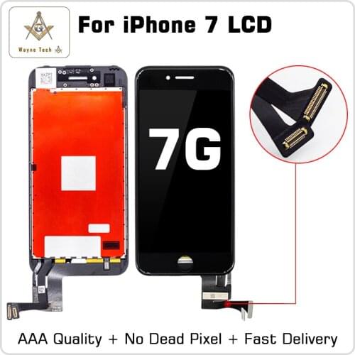 10PCS/LOT Excellent Quality LCD No Dead Pixel For iPhone 7 7G Display Touch Digitizer Assembly Good 3D Free Shipping DHL