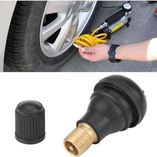 10Pcs Tire Valve Stem Car Auto TR412 Wheel Snap In Tire Tyre Valve Stem Dust Cap Rubber Valves Dropshipping
