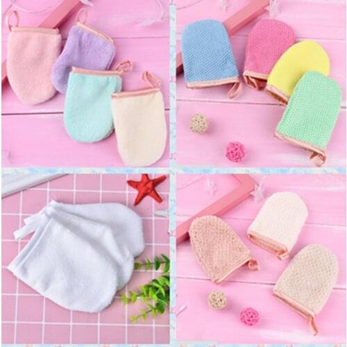 1x Beauty Reusable Facial Cloth Face Towel Makeup Remover Cleansing Glove Tool