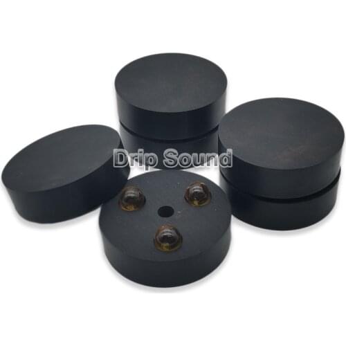 43mm Ebony Crystal Ball Shock Absorber Speaker Shockproof Spike Amplifier Isolation Stand Feet Holder Damping Pad