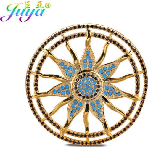 Handmade Jewelry Accessories Supplies For Jewelry Material Micro Pave Zircon Hollow Bling Connectors For Pearls Jewelry Making