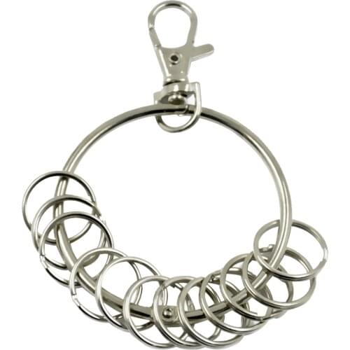 Phenovo Key Rings Holder Round Large Retro Keychain Key Holder for Organizing Keys Fashion Jewelry