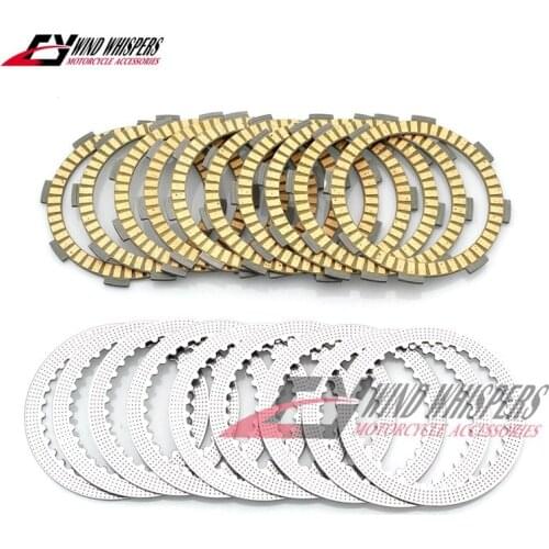 Motorcycle Paper base clutch plates friction discs steel plate For Honda VFR400 VFR 400 NC30