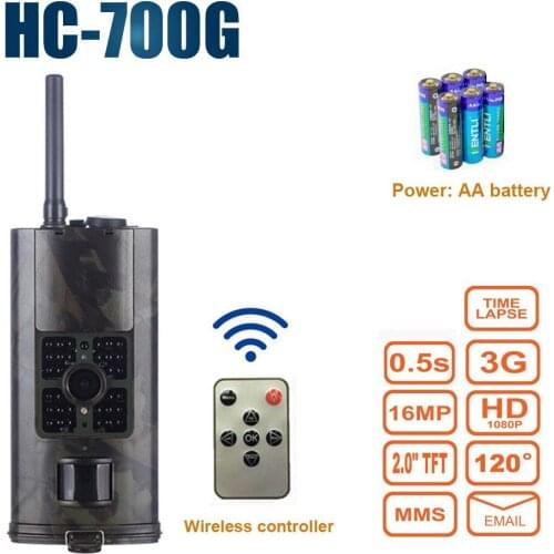 HC700G Hunting Camera 16MP 3G MMS/SMTP/SMS Wildlife Trail Cameras Night Vision Infrared Sensor Snapshot Camera