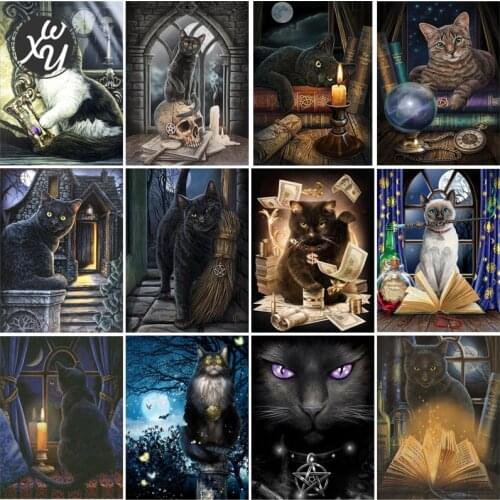 Cat Diamond Art Diamond Painting Kits for Adults Cross Stitch Kits Full 5D Diamond Embroidery Diamond Painting Accessories Decor