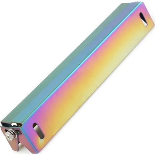 Adjustable Angle Burnt Blue Metal Car License Plate Mount Bracket Rotating Auto Number Plate Tag Holder Universal Car Accessory