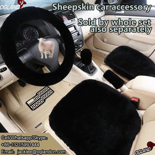Fashion sheepskin fur car interior accessories and decoration