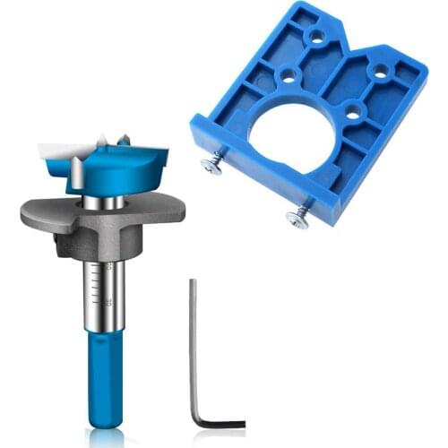 Drilling Guide Locator Hinge Hole Drilling Guide Locator Hinge Drilling Jig Drill Bits Woodworking Door Hole Opener Cabinet Tool
