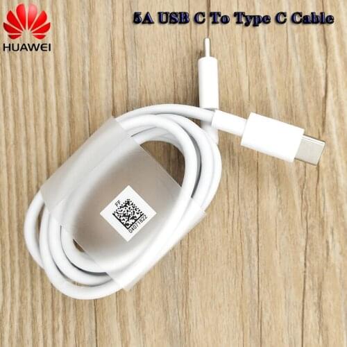 65W PD Fast Charging Cable Original Huawei USB C To USB C Quick Charge Data Line For P40 Pro+ P30 Mate 40 Pro MateBook 13 14 15