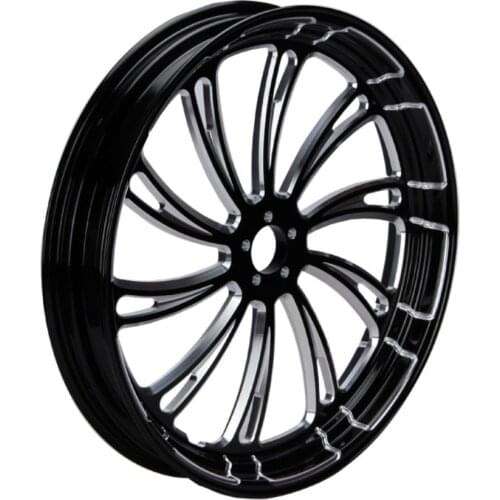 Motorcycle 21"x3.5" CNC Front Wheel Rim Single Disc For Harley Tourin Electra Glide Street glide Road glide Road King 2008-2020
