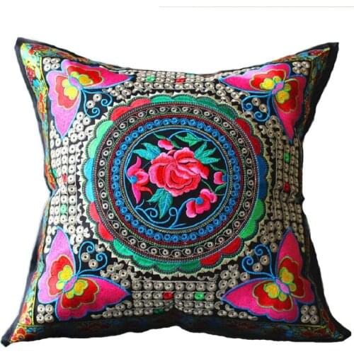 Traditional Chinese Style Embroidery Cushion Home Decor Pillow Pillowcase Sofa Cushion Decorate Capa De Almofada Bordada Cojines