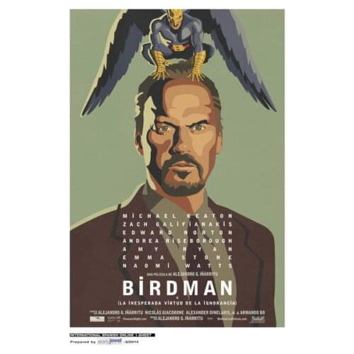 Birdman - Michael Keaton USA Hero Hot Movie 20"x30" Poster Wall Poster For Lover Student Room