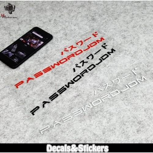 NO.LN304 Password JDM MOTO GP Reflective Car Sticker Decals Racing Motorcycle Windshield Tank cup