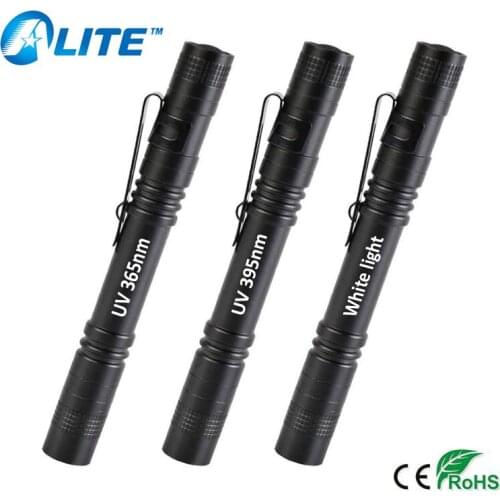 TMWT 800LM Mini CREE XPE-R3 Pen Light LED UV 365 NM Pocket Tactical UV Flashlight 395 NM Torch Laser pointer